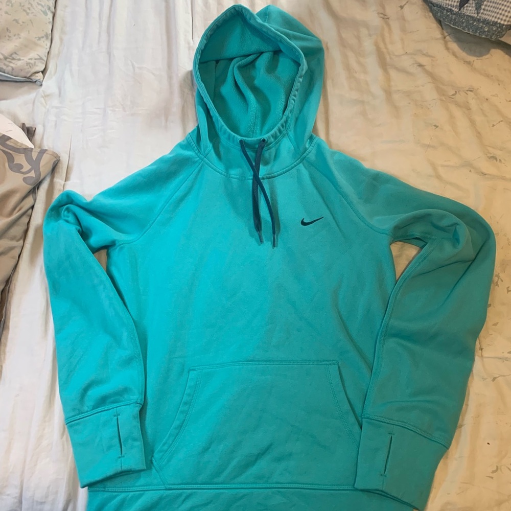 Light blue Therma-Fit Nike hoodie